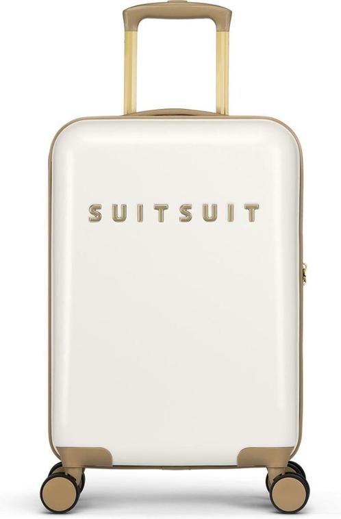 ✅ SUITSUIT Fusion White Swan koffer 55 cm - NIEUW, Sieraden, Tassen en Uiterlijk, Koffers, Nieuw, Hard kunststof, 50 tot 60 cm