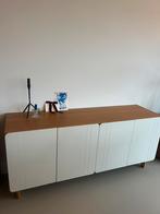 Dressoir eikenhout 4 deuren MADE Amsterdam, Ophalen, 150 tot 200 cm, Eikenhout, Zo goed als nieuw