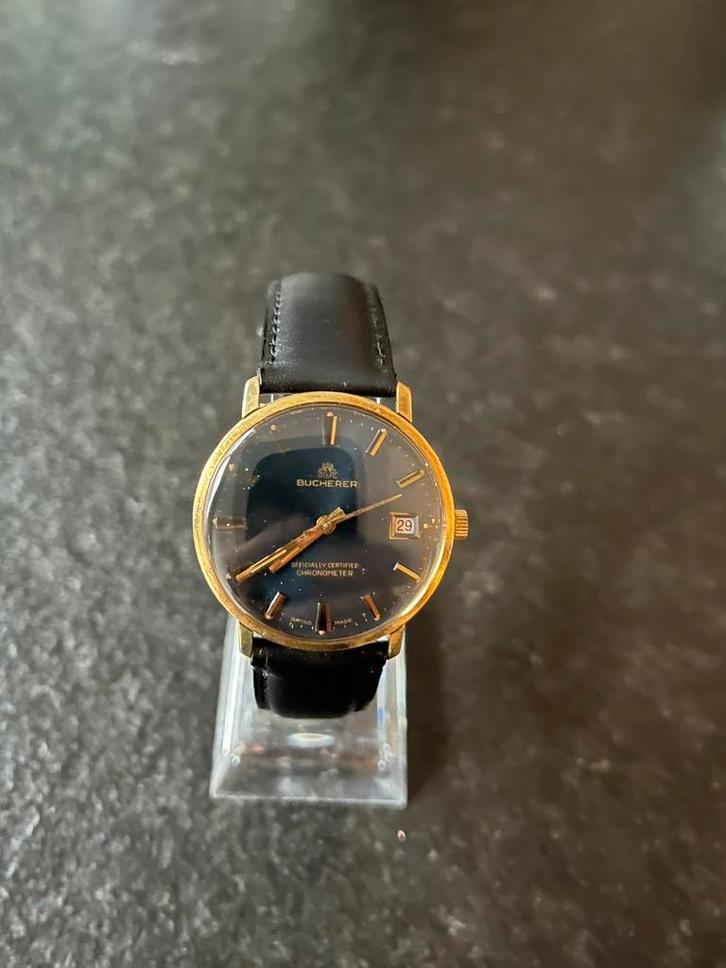 Carl F Bucherer Chronometer automaat, Sieraden, Tassen en Uiterlijk, Horloges | Heren, Zo goed als nieuw, Overige merken, Leer