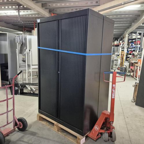 Set van 2 NETTE stalen roldeurkasten met schappen afm 195x1, Huis en Inrichting, Kasten | Roldeurkasten en Archiefkasten, Gebruikt
