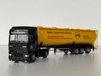 Herpa DAF XF Pöppelmann silo oplegger 1/87, Gebruikt, Ophalen of Verzenden, Bus of Vrachtwagen, Herpa