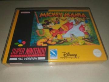 Mickey Mania SNES Game Case beschikbaar voor biedingen