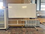 Verrijdbare whiteboard op wielen van 2,10 meter breed, Diversen, Schoolborden, Ophalen, Mobiel, Gebruikt, Whiteboard