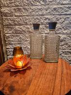 Vintage Whisky Karaffen Set van 2, Antiek en Kunst, Antiek | Glas en Kristal, Ophalen of Verzenden
