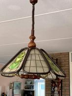 Vintage Capiz Shell schelpenlamp hanglamp met rolly systeem, Ophalen