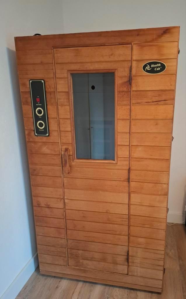 Healthcab infrarood sauna cederhout geschikt voor 2 personen, Sport en Fitness, Sauna, Gebruikt, Complete sauna, Infrarood, Ophalen