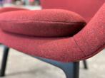 Showmodel Rolf Benz 594 Fauteuil Stof Design stoel Rood, Nieuw, 75 tot 100 cm, Ophalen of Verzenden, Stof