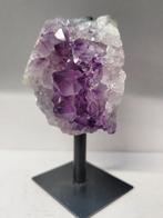 Amethist op standaard - OS27, Verzamelen, Mineralen en Fossielen, Ophalen of Verzenden, Mineraal