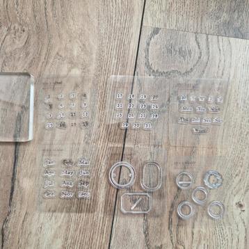 MU splice planner stamps 6 x incl. Acrylic blokje  beschikbaar voor biedingen
