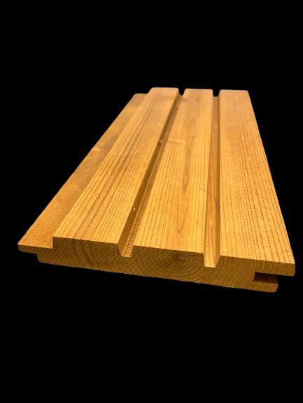 Gevelbekleding Ayous Frake Themowood Rhombus Triple, Tuin en Terras, Palen, Balken en Planken, Nieuw, Planken, 250 cm of meer