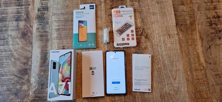 Samsung A71 | 128 GB | blauw/groen | ZGAN, Telecommunicatie, Mobiele telefoons | Samsung, Zo goed als nieuw, Galaxy A, 128 GB