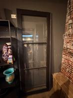 Hoge binnendeur met glas, stomp, 244,5 h x 92,5 b, Ophalen, Gebruikt, 80 tot 100 cm, 215 cm of meer