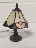 A6990 Tifanny Tafellamp, Huis en Inrichting, Ophalen of Verzenden, Gebruikt, Metaal, 75 cm of meer