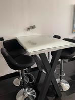 Leuke eettafel met bijbehorende stoelen, Huis en Inrichting, Tafels | Eettafels, Ophalen, 100 tot 150 cm, 50 tot 100 cm, Zo goed als nieuw