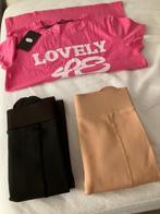2 leggings met voet en 1 roze T-shirt (NIEUW), Maat 38/40 (M), Nieuw, Ophalen of Verzenden, Roze