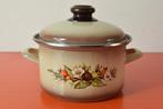 Grote retro vintage emaille jaren 70 pan / kookpan, Huis en Inrichting, Keuken | Potten en Pannen, Ophalen of Verzenden, Zo goed als nieuw