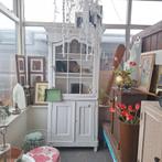 Brocante Buffetkast / Keukenkast - 200cm hoog, Ophalen, 200 cm of meer, 50 tot 100 cm, 25 tot 50 cm