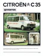 Folder Citroën C35 IJsventer (Belgische uitgave - 1980), Verzenden, Gelezen, Citroën
