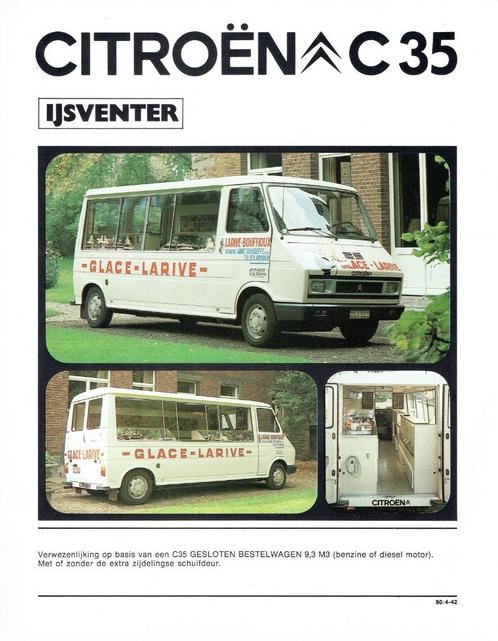 Folder Citroën C35 IJsventer (Belgische uitgave - 1980), Boeken, Auto's | Folders en Tijdschriften, Gelezen, Citroën, Verzenden