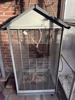 Vogelkooi voliere, Dieren en Toebehoren, Vogels | Hokken en Kooien, Ophalen, Gebruikt, Metaal, Vogelkooi