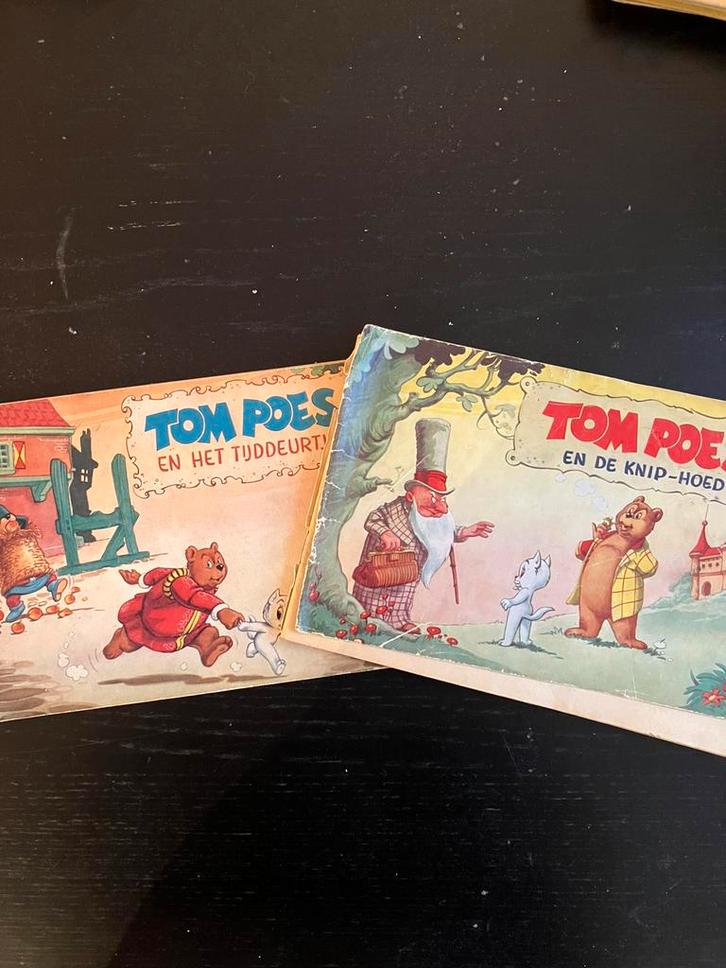 2 vintage Tom Poes boekjes Marten Toonder ‘40-‘50, Boeken, Stripboeken, Gelezen, Meerdere stripboeken, Ophalen of Verzenden