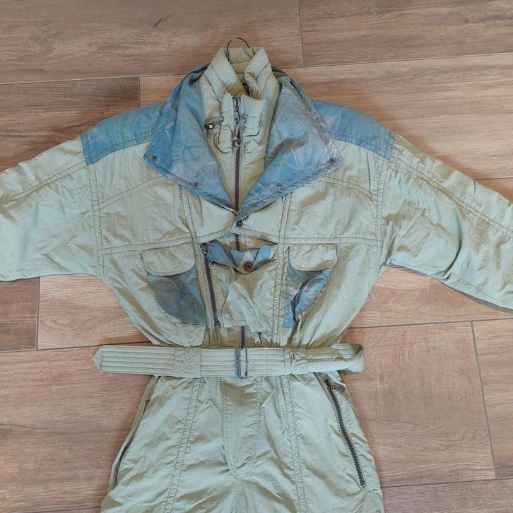 Vintage / retro 90s fout skipak maat M / 50 merk Maier, Kleding | Heren, Wintersportkleding, Gedragen, Pak, Maat 48/50 (M), Verzenden