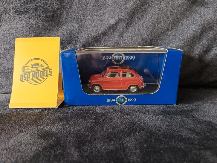 Fiat 600D 1:43 - Klassieker!, Hobby en Vrije tijd, Modelauto's | 1:43, Nieuw, Auto, Overige merken, Ophalen of Verzenden