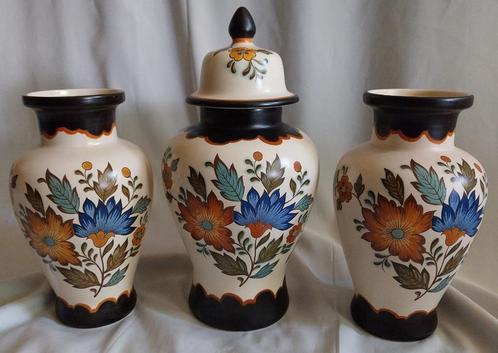 Flora Gouda plateel - Kaststel - 1960, Antiek en Kunst, Antiek | Vazen, Ophalen