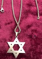 Prachtige Davidster hanger en ketting, Ophalen of Verzenden, Nieuw, Goud, Overige materialen