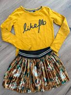 Toffe set van dress like flo maat 122-128 rok / shirt, Ophalen of Verzenden, Zo goed als nieuw, Meisje