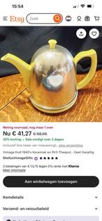 Mooie gave theepot van Guy Degrenne, Keramiek, Overige typen, Ophalen of Verzenden, Zo goed als nieuw