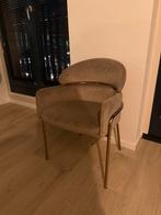 Stoel taupe met goud, Huis en Inrichting, Stoelen, Ophalen, Zo goed als nieuw, Overige kleuren, Eén