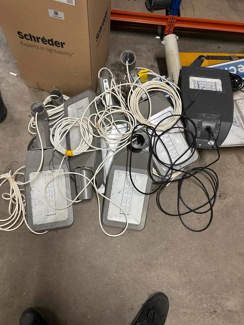 Armatuur, Doe-het-zelf en Verbouw, Bouwverlichting, Gebruikt, Armatuur, 50 tot 200 watt, Ophalen of Verzenden