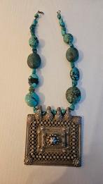Halsketting / oosterse sieraden, Ophalen of Verzenden, Zo goed als nieuw, Blauw, Steen of Mineraal