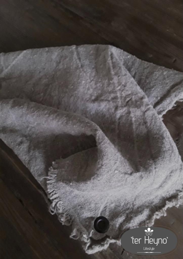 Shabby linnen doek gerafeld zeiloog stoer sober landelijk, Huis en Inrichting, Woonaccessoires | Overige, Nieuw, Verzenden