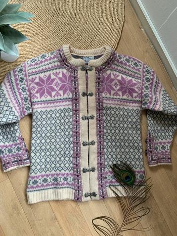 Voss Norway wollen vest M bohemian wool cardigan beschikbaar voor biedingen