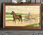 Brocante landelijk Schilderij, Antiek en Kunst, Ophalen of Verzenden