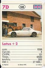 Kw625 autokaartje lotus + 2, Ophalen of Verzenden, Zo goed als nieuw, Auto's