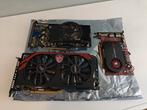 MSI R9 280 3GB + Asus 5770 1GB + ATI FirePro V4800, PCI-Express 3, Gebruikt, VGA, Ophalen of Verzenden