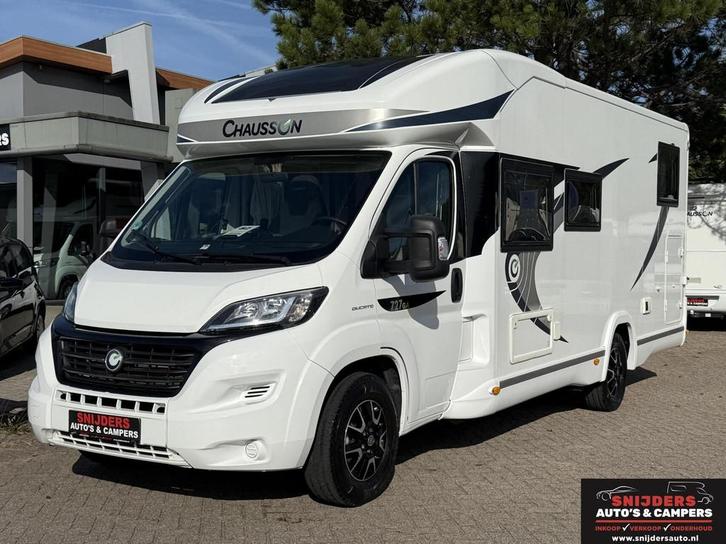 Chausson 727 GA Lengtebed en Hefbed 24853 km 1 eigenaar, Caravans en Kamperen, Campers, Bedrijf, tot en met 5, Half-integraal