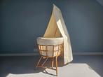 Mooie rotan babywieg – beige stof – uitstekende staat, Kinderen en Baby's, Babywiegjes en Ledikanten, Ophalen of Verzenden, Zo goed als nieuw