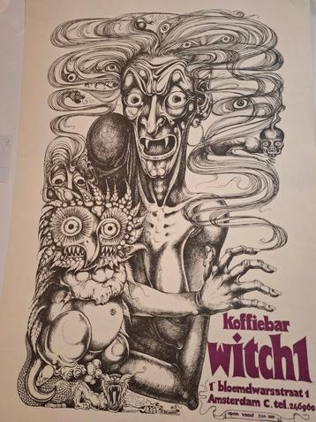 Witch1 Koffiebar Poster Amsterdam beschikbaar voor biedingen