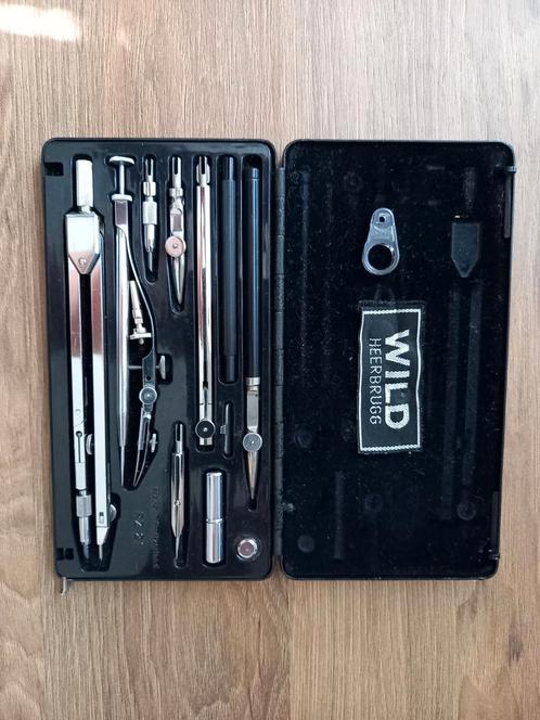 Wild Heerbrugg Passerset - Vintage Tekenset, Antiek en Kunst, Antiek | Gereedschap en Instrumenten, Ophalen of Verzenden