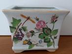 Vintage G&C Denmark bloempot – handbeschilderd keramiek, Ophalen of Verzenden