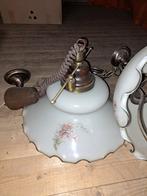 Twee complete hanglampen in goede staat, Gebruikt, Glas, Onbekend, Ophalen of Verzenden