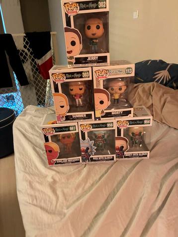 Funko Pop! Rick and Morty  (6 stuks) alles in een koop beschikbaar voor biedingen