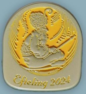 Efteling 2024 jaarpin op orginele kaart. Nieuw. beschikbaar voor biedingen