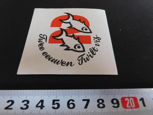 sticker Twee eeuwen Twilt vis, Verzamelen, Stickers, Zo goed als nieuw, Bedrijf of Vereniging, Ophalen