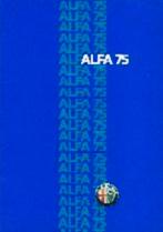 Alfa Romeo Alfa 75 brochure/auto folder '85 '86 '87 '88, Ophalen, Zo goed als nieuw, Alfa Romeo