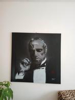 Don Corleone Schilderij - Handgeschilderd, Antiek en Kunst, Ophalen of Verzenden